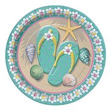 7"Flip Flop Beach Plates