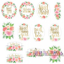 Floral Baby Cutouts