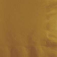 Glittering Gold Bev.Napkins