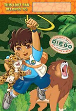 Diego's Biggest Rescue Folded Loot Bags - Plastic