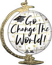 23"Go Change The World Globe