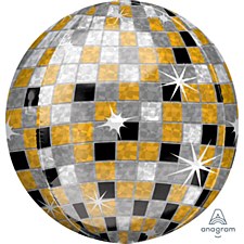 16"Gold/Silver/Black Disco Ball Orbz 16"Gold/Silver/Black Disco Ball Orbz