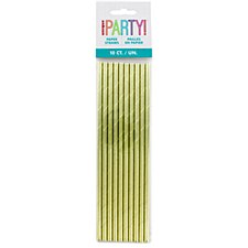 Foil Gold Paper Straws