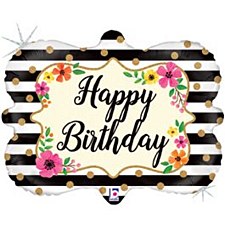 30"Birthday Floral Frame
