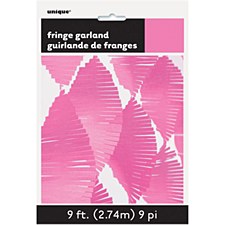 Hot Pink Fringe Garland
