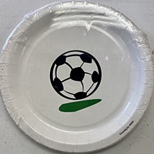 9"Team Soccer Plates