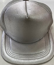 Silver Baseball Hat