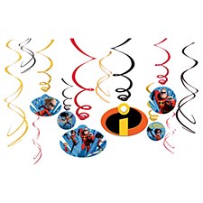 Incredibles 2 Swirl Decorations Incredibles 2 Swirl Decorations