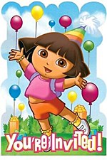 Dora Party Invitations
