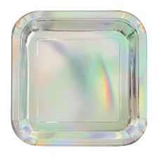 Iridescent 7' Square Plate Iridescent 7' Square Plate