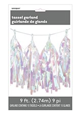 Iridescent Tassel Garland