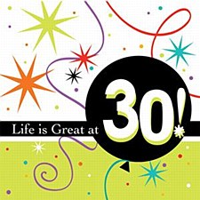 Life Is Great 30 Bev Napkins