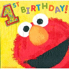 Elmo's 1st Birthday Lunch Napkins