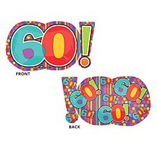 Super Shape 60th Birthday Dots & Stripes Super Shape 60th Birthday Dots & Stripes