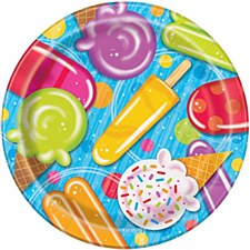 9"Popsicle & Ice Cream Plates