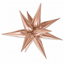 Rose Gold 27.5" Star Burst Balloon