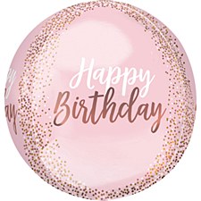 15"Blush Birthday Orbz