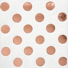 Rose Gold Dot Napkins Rose Gold Dot Napkins