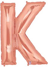 Rose Gold Letter K