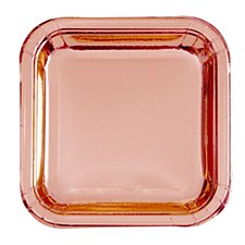 Rose Gold Square Dinner Plate