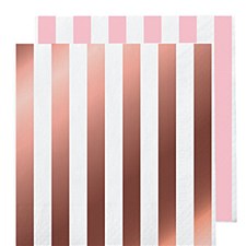 Rose Gold Stripes Napkin