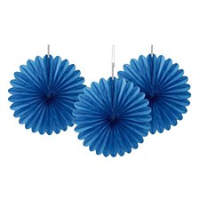 3 Mini Fans- Royal Blue
