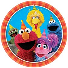 9"Sesame Street Plates