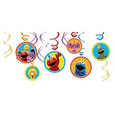 Sesame Street Swirl Decorations