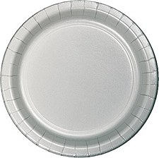 7"Shimmering Silver Plates