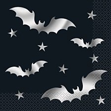 Silver Bats Lunch Napkins