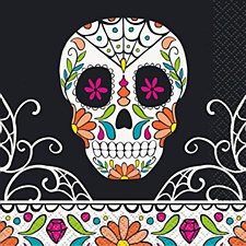 Skull Day of Dead Bev.Napkins