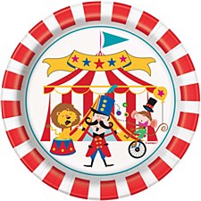 7"Circus Carnival Plates