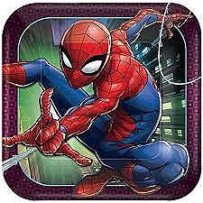 9"Spider-Man Square Plates