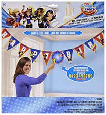 Super Hero Girls Birthday Banner