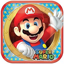 9"Super Mario Plates