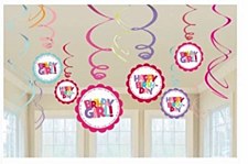 Birthday Girl Swirl Decoration