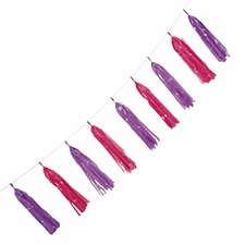 Pink & Purple Plastic Tassels Pink & Purple Plastic Tassels