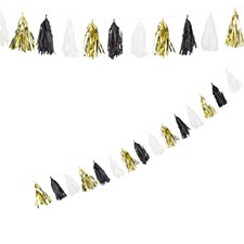 Glod, Black & White Tassel Garland