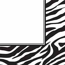 Animal Print Zebra Lunch Napkin