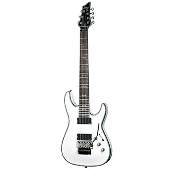 Schecter Hellraiser C-7 Floyd Rose 7 String Electric Guitar White