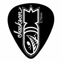 Fender Jackson 351 Bomb Shape Pick Pack Medium Black