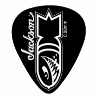 Fender Jackson 351 Bomb Shape Pick Pack Medium/Heavy Black