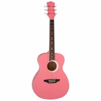 Aurora Acoustic Guitar 3/4 Size Pink