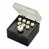 Fender Bridge Pin Set Ivory with Black Dot