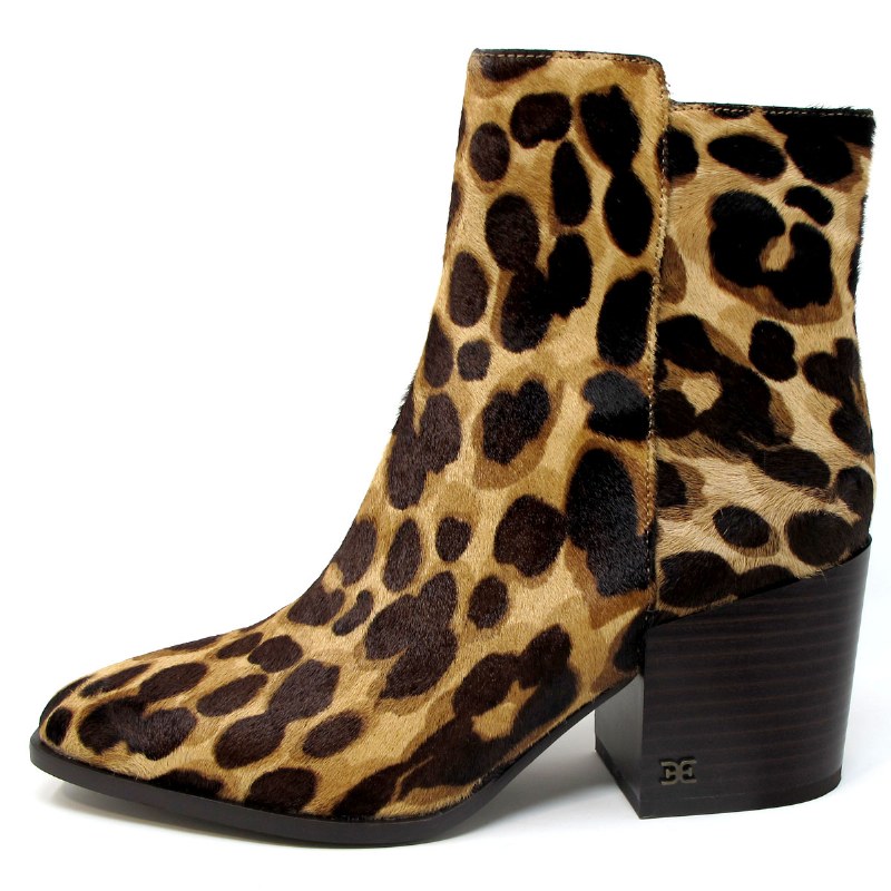 Sam Edelman Cari Leopard Ankle Boots 