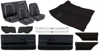 1967 Camaro Coupe Basic Deluxe Interior Kit  Black