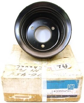 1969 1970 Camaro Chevelle Nova NOS 396 427 COPO Crankshaft Pulley GM Part# 3955291