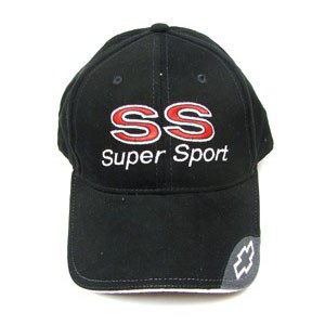 1967-1981 Camaro Super Sport SS Baseball Style Cap Black
