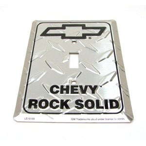 1962-1981 Camaro Chevelle Nova  Chevy Wall Switch Plate &quot;Chevy Rock Solid&quot;