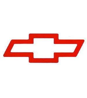 1967-1981 Camaro Chevelle Nova  Chevrolet Bow-Tie Decal Red 4-1/2"x 12.1/2"